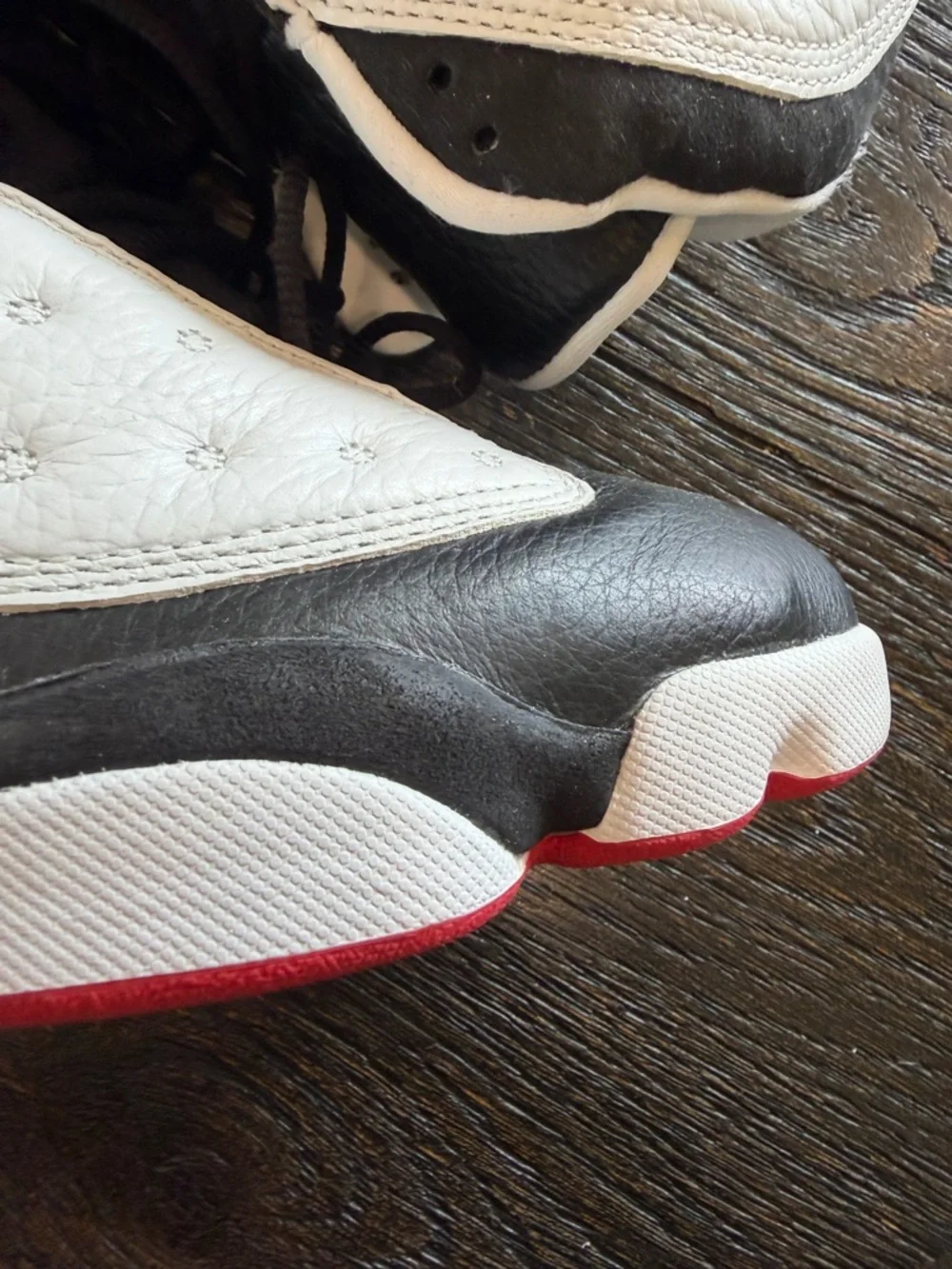 NIKE AIR JORDAN 13 RETRO size 10 CDP 2007 BLACK WHITE RED